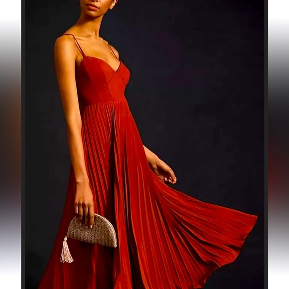 Anthropologie Dresses & Skirts - By Anthropologie Pleated Sweetheart Party Dress sz Small
